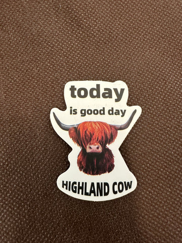 Good Day Highland Sticker
