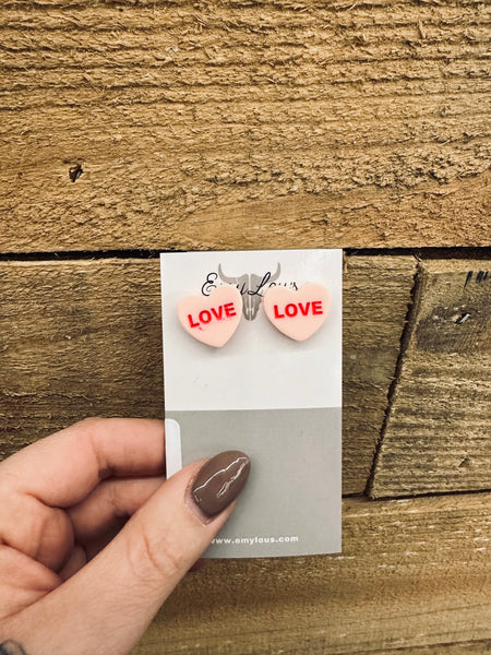 Conversation Heart Earrings