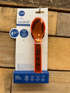 Core Home 3-in-1 Cutlery Set - Orange