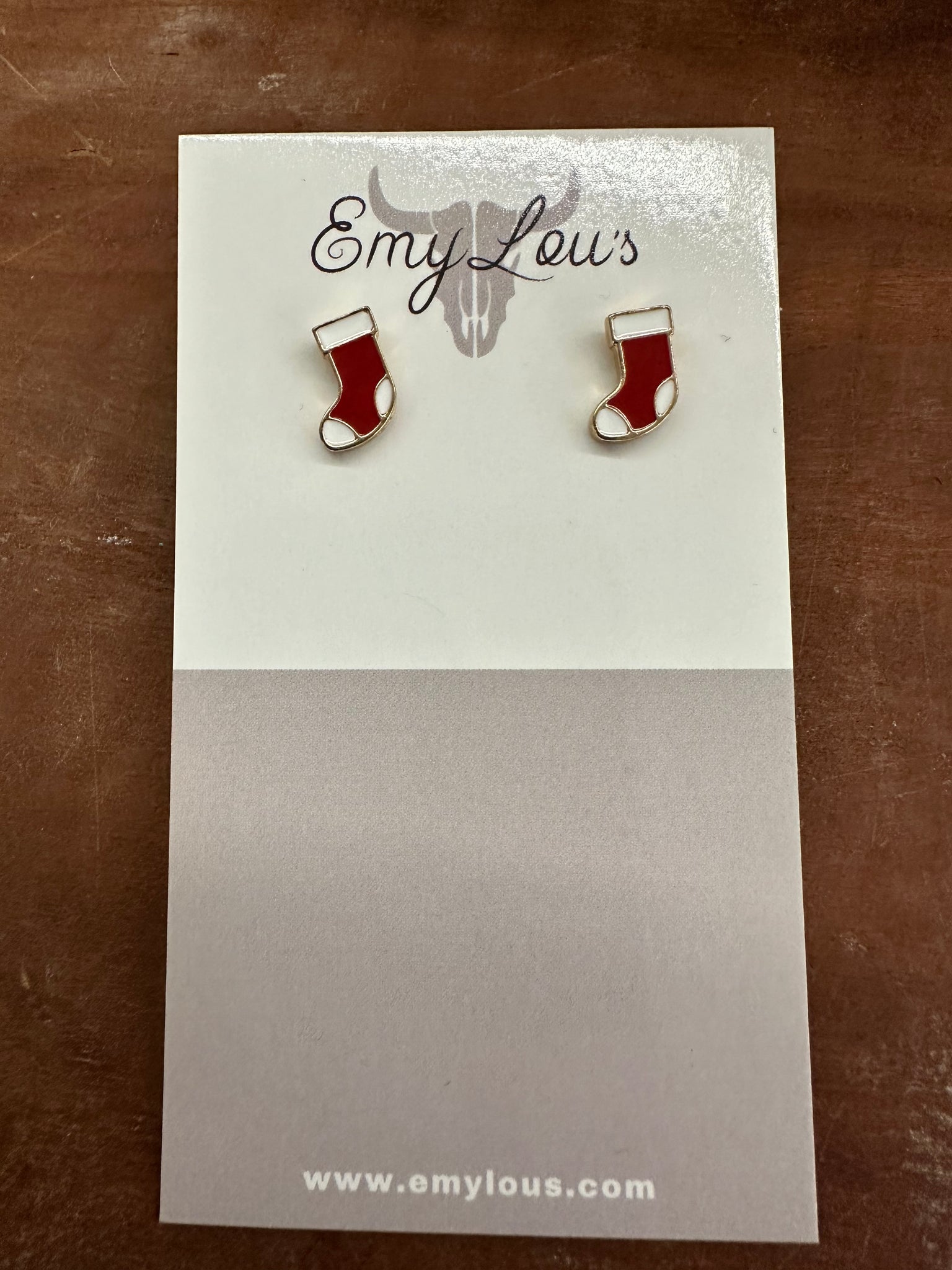Gold  Stocking Earrings