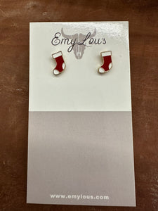 Gold  Stocking Earrings