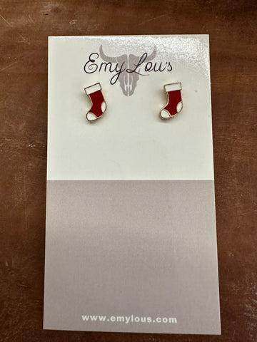 Gold  Stocking Earrings