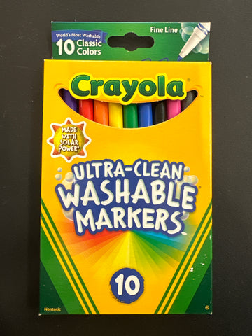 Crayola Fine Line Ultra- Clean Washable Markers 10 Count