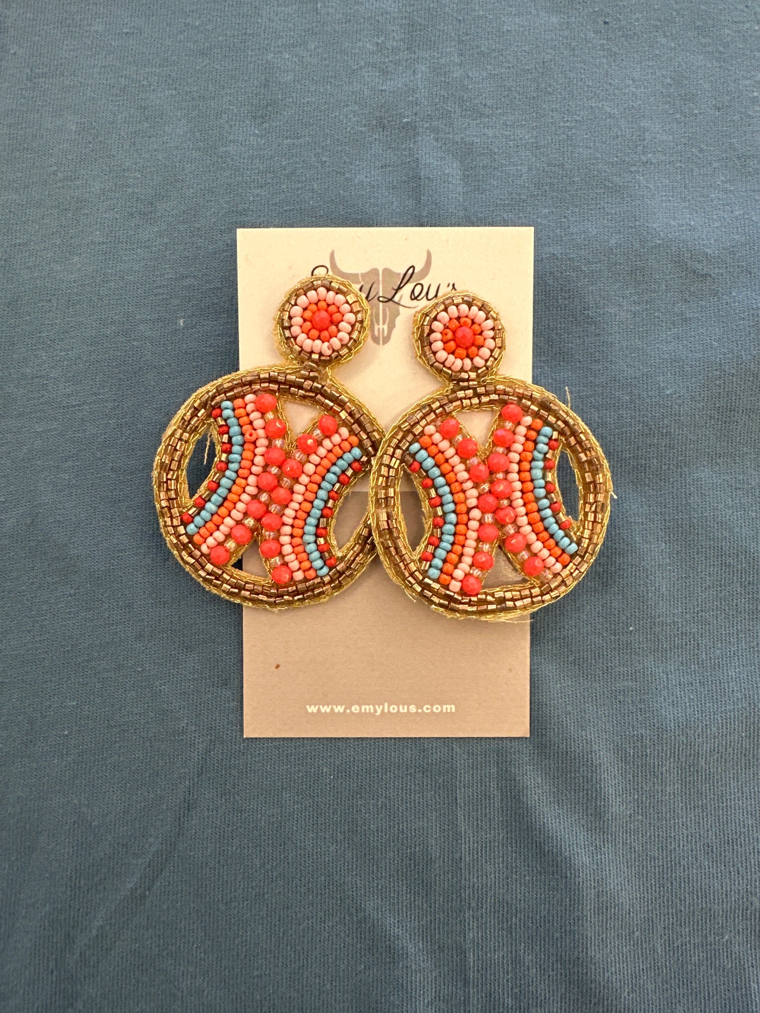 Josephine Coral Bead Earrings