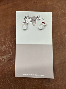 Santa Head Earrings