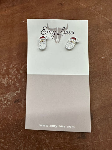 Santa Head Earrings