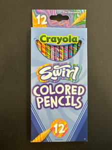 Crayola Colored Pencils Swirl 12 count