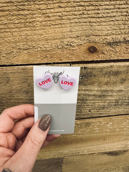 Conversation Heart Earrings