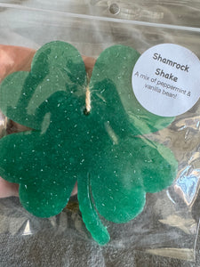 Clover Car Freshie - Shamrock Shake - Dark Green