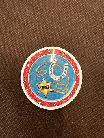 Horseshoe & Sheriff Badge Sticker