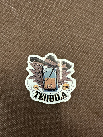 Tequilla & Hat Sticker