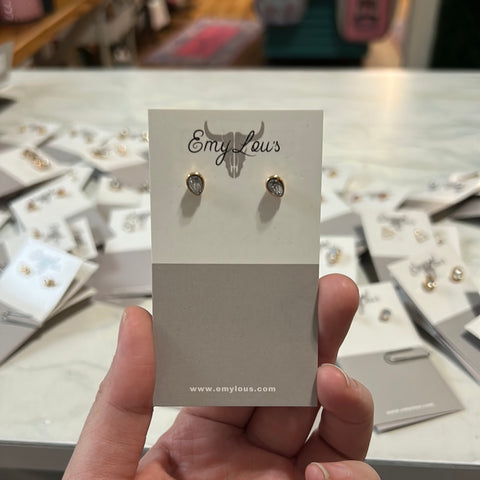 Simply Southern Tear Drop Diamond Stud