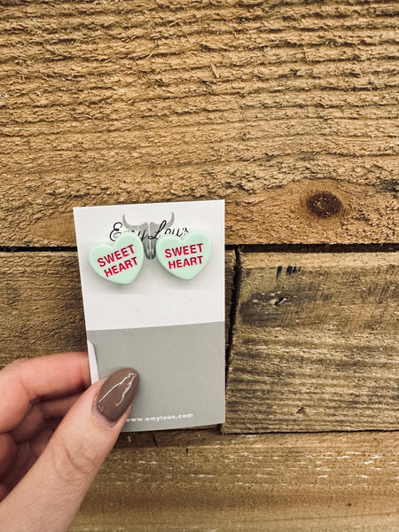 Conversation Heart Earrings