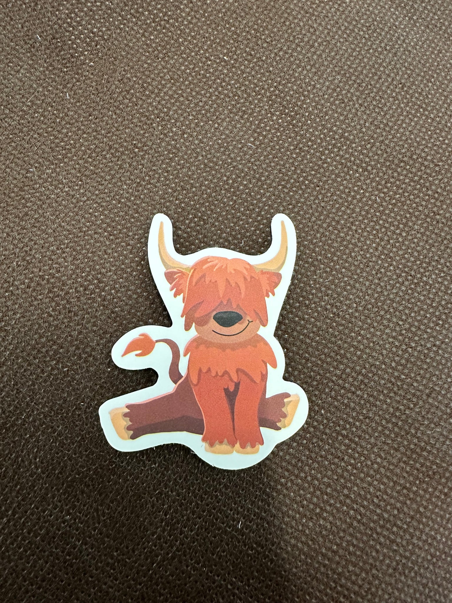 Cartoon Splitting Highland Sticker