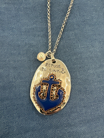 Refuse to Sink Necklace