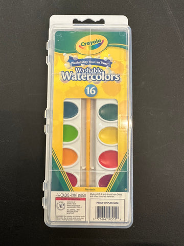 Crayola Washable Water Colors 16 Colors
