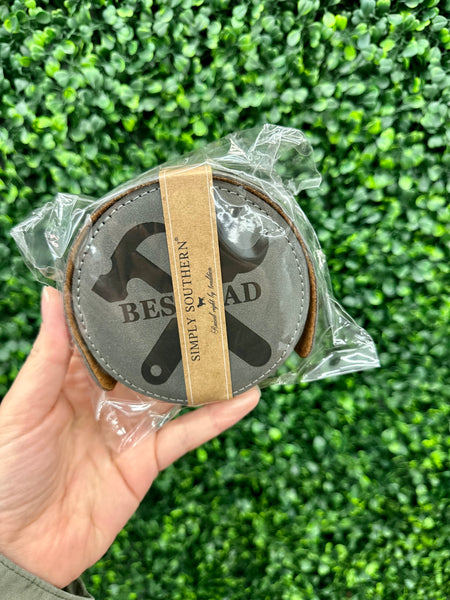 Men’s Leather Coaster