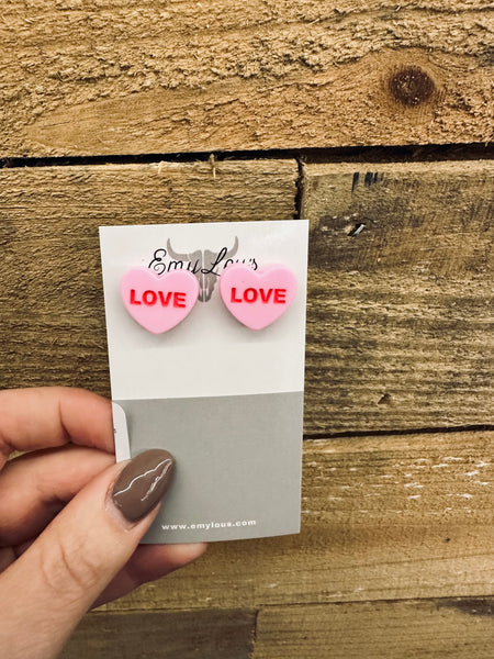 Conversation Heart Earrings