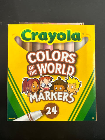 Crayola Colors Of The World Markers 24 Count