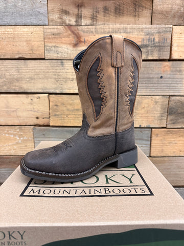 Smoky Mountain Kids Ranger Brown Distress Boot