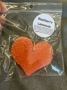 Mini Heart Car Freshie - Pink Blackberry Lemonade