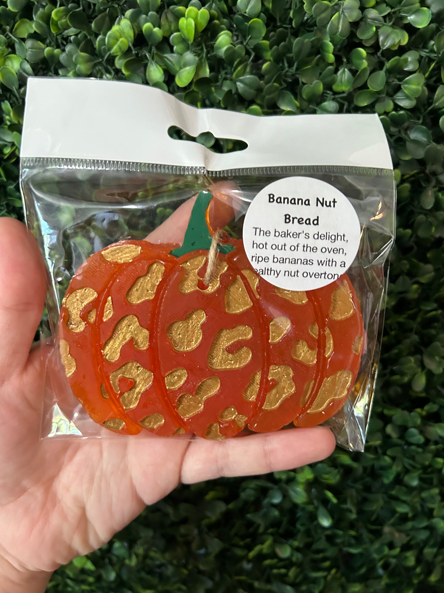 Fall Leopard Pumpkin Car Freshie