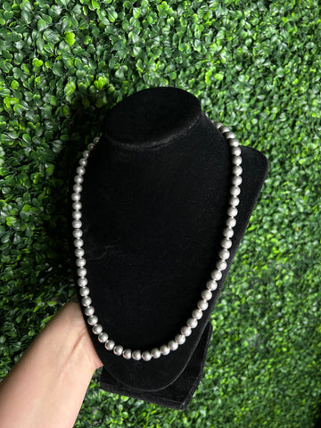 20 Inch 8mm Silver Plated Necklace