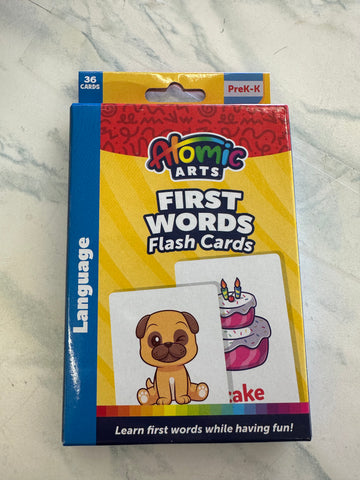 Atomic first Words Flashcards