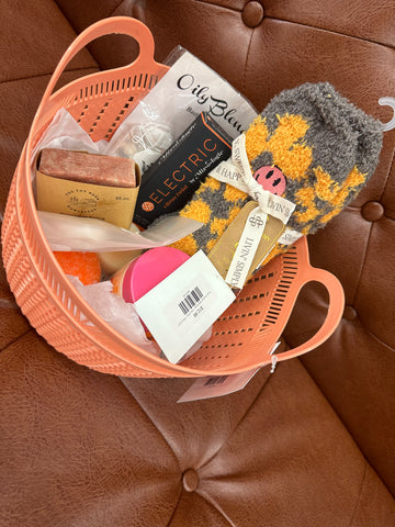 Medium Bath Basket- Orange