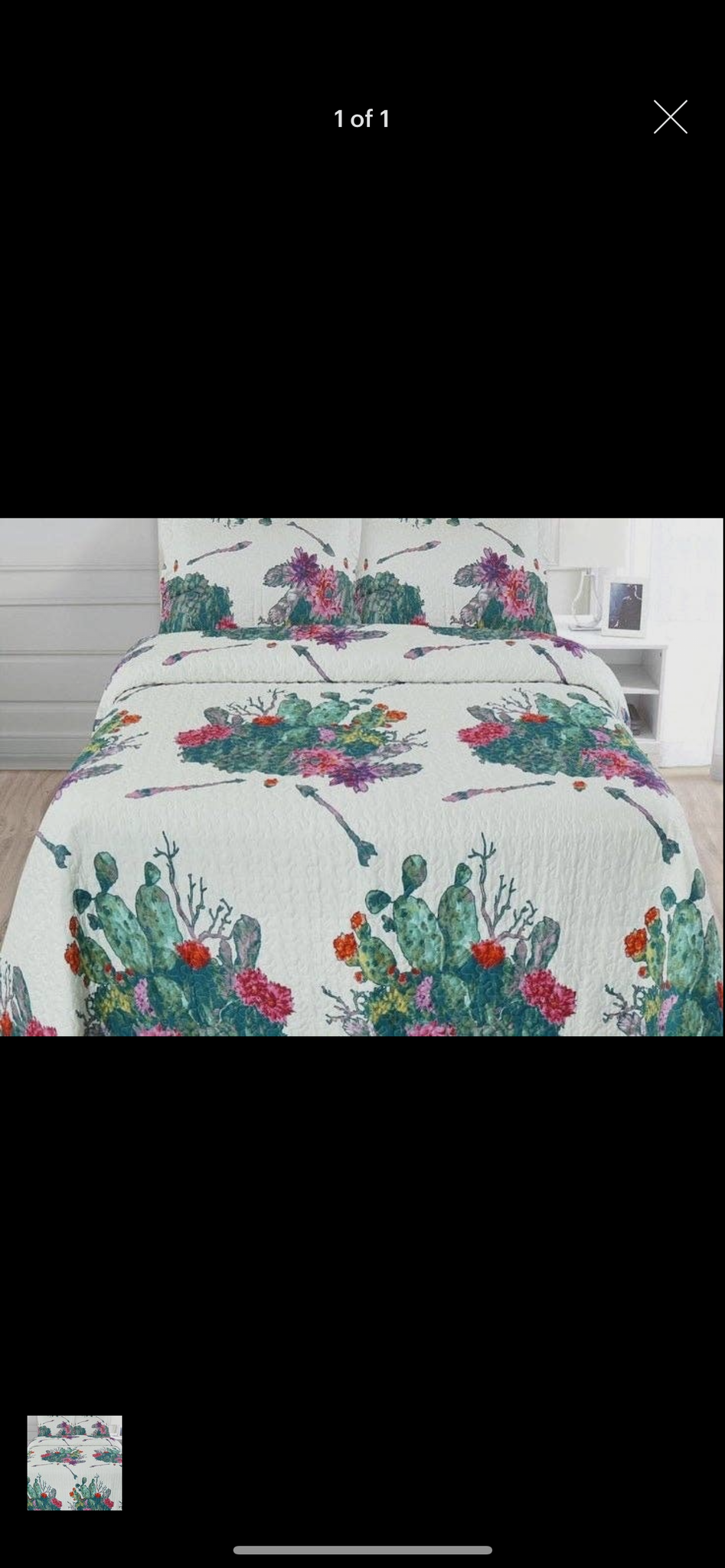 Cactus 3pc Bedspread Set
