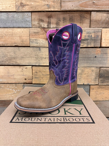 Smoky Mountain Boots Tracie Brown Distress Purple