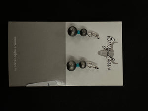 Wildridge Turquoise and Brown Earrings