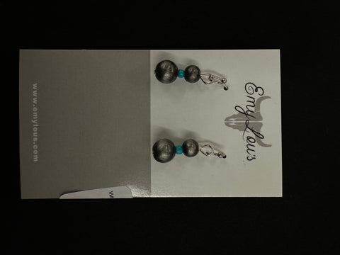 Wildridge Turquoise and Brown Earrings
