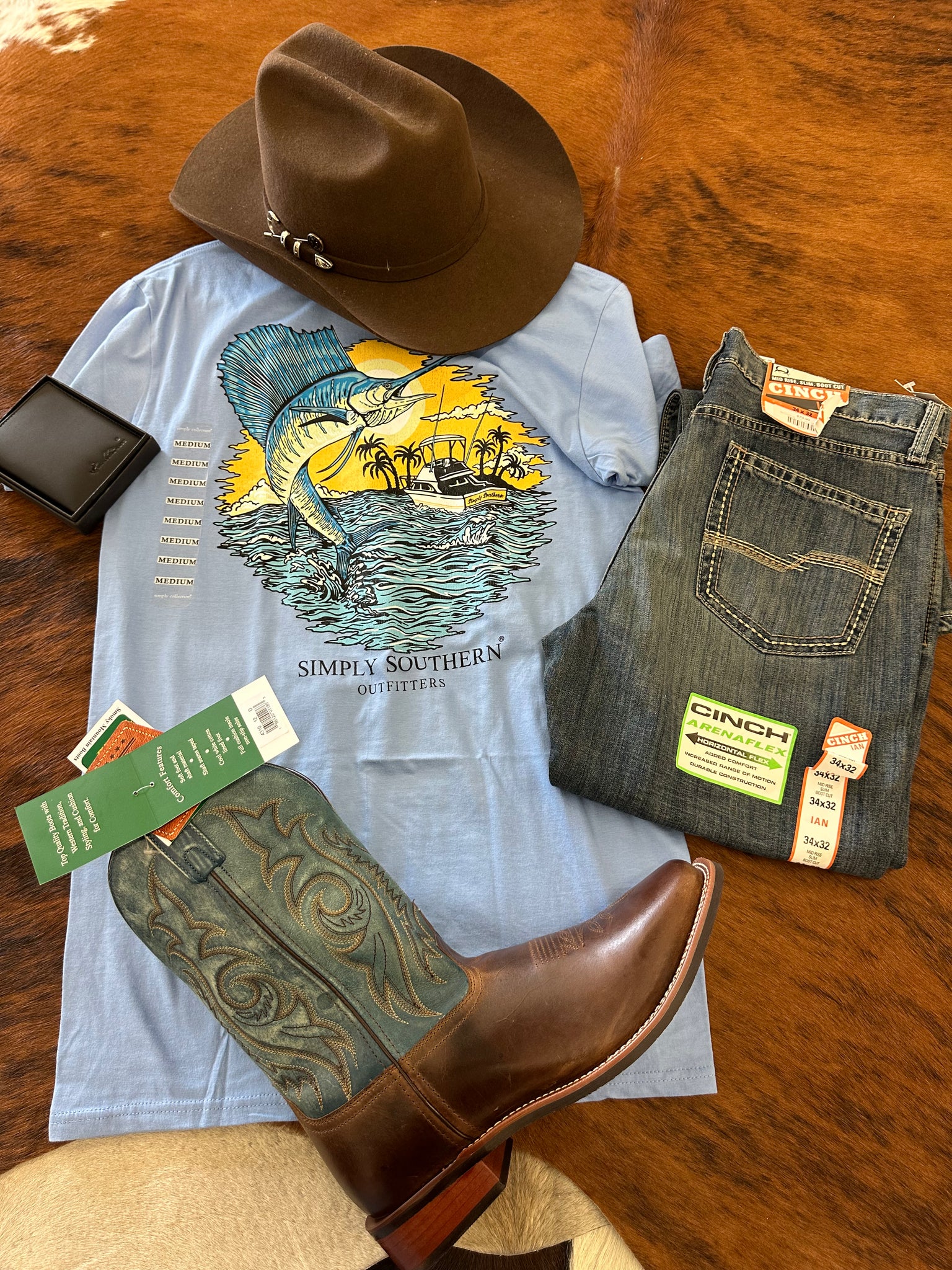 Mens Simply Southern Sailfish Tee
