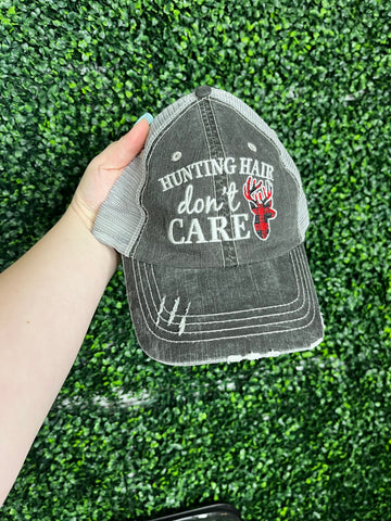 Hunting Hair Distressed Hat