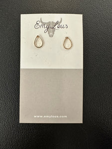 Simply Southern Hollow Teardrop Stud