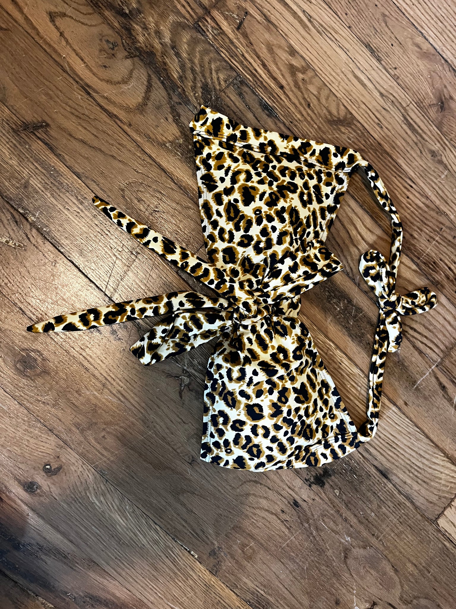 Cheetah Print Bikini Top