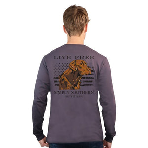 Unisex Simply Southern Brown Dog Tee