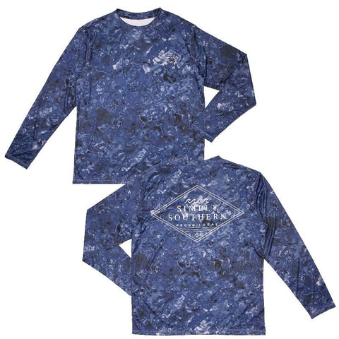 Simply Southern Mens Rashguard - Waves