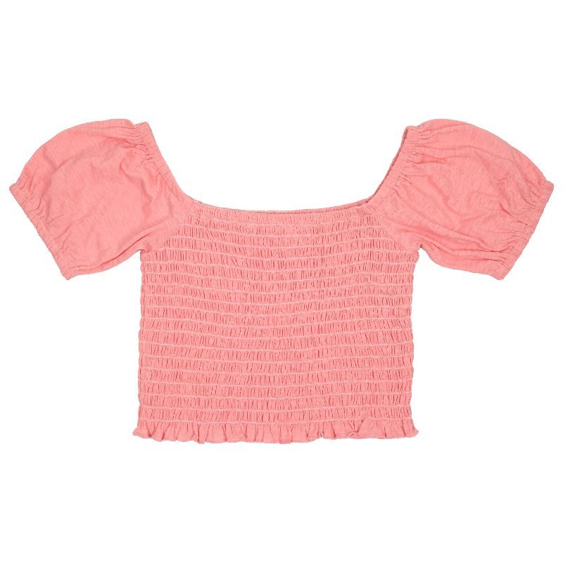 SS Shirred Top -Orange
