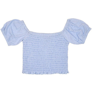 SS Shirred Top - Spray