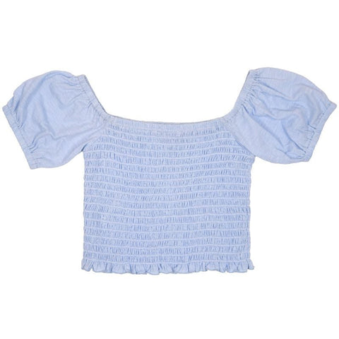 SS Shirred Top - Spray