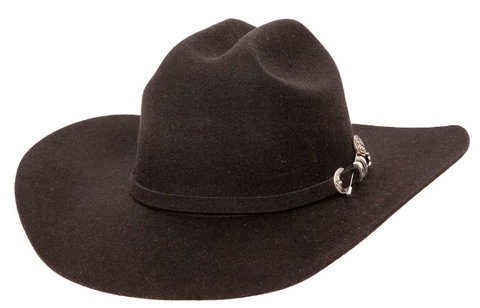 Cattleman Cowboy Felt Hat- Black