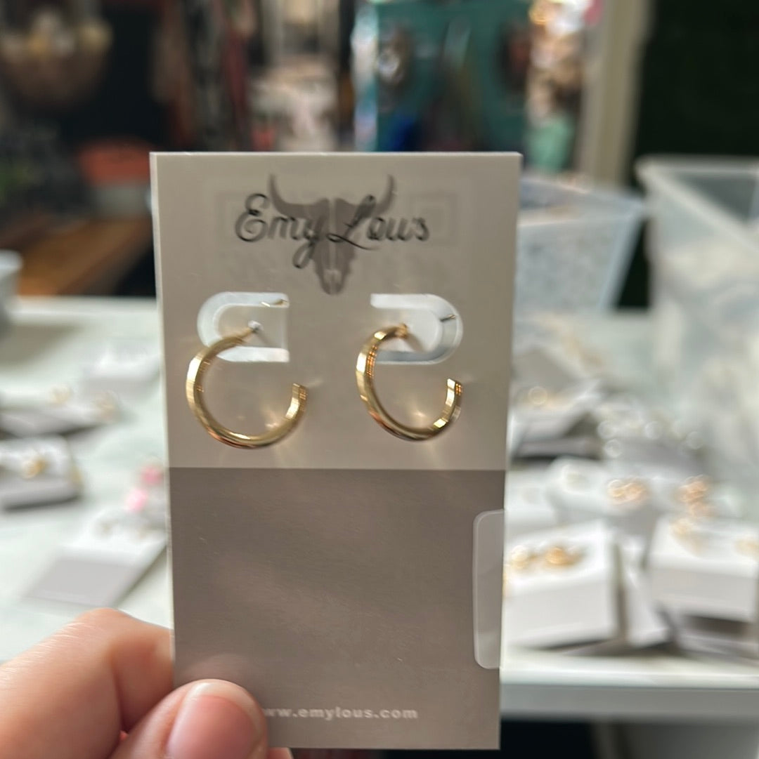 Simply Southern Plain Gold Hoop