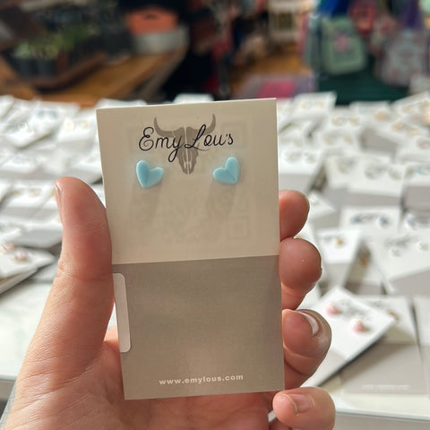 Simply Southern Blue Heart Stud