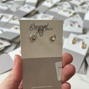 Simply Southern Gold Diamond Studs