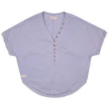 Simply Southern Knit Henley- Frost