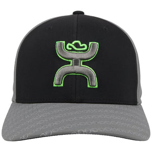 YOUTH "Solo III' Hooey, Black / Grey 6-Panel Flexfit with Black / Grey Hooey Logo