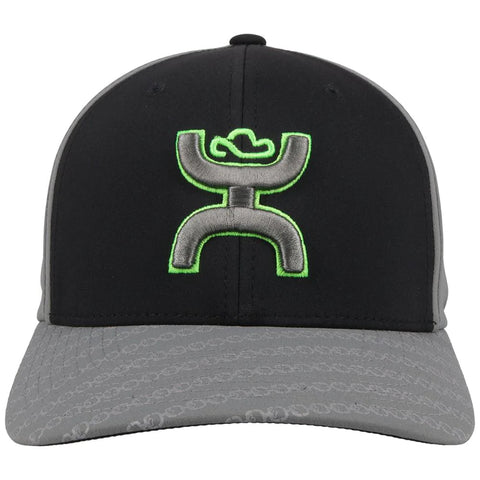 YOUTH "Solo III' Hooey, Black / Grey 6-Panel Flexfit with Black / Grey Hooey Logo