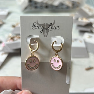 Simply Southern Pink Smiley Clicker Hoop